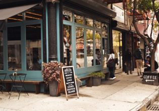 Dudley's cafe in Lower East Side, New York City.