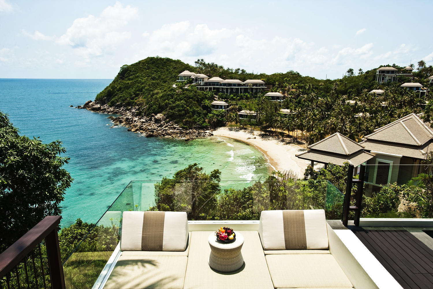 The ocean views from Banyan Tree Koh Samui.