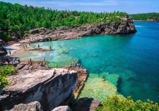 lake huron bruce peninsula canada Indian head cove