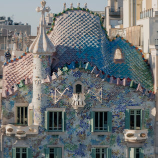 casa batllo's blue exterior