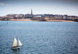 The formidable buttresses of Saint Malo.