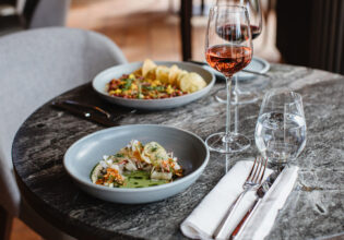 The menu at Craggy Range in Hawke's Bay New Zealand