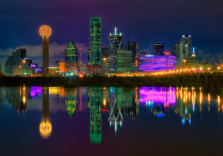 Dallas city skyline, Texas.