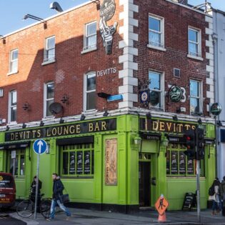exterior shot of Devitt's of Camden Street, Dublin pub