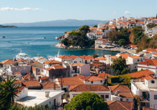 the village views of Skiathos