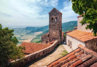 the view of Nekresi Monastery, Kakheti Georgia