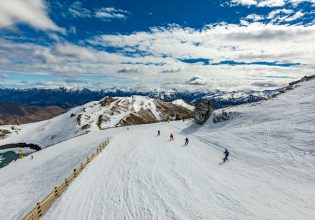 Skiing at Coronet Peak New Zealand