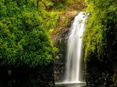 Wainibau Waterfall at the end of Lavena Coastal Walk, Fiji
