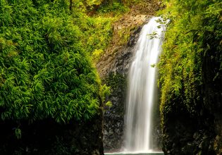 Wainibau Waterfall at the end of Lavena Coastal Walk, Fiji
