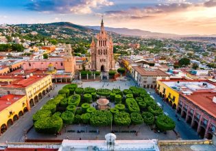 Aerial View of San Miguel de Allende in Mexico. (Image: Getty Images)