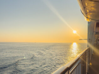 Sunset onboard Norwegian Spirit