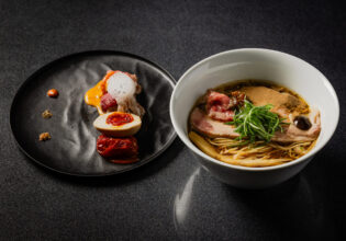 a bowl of ramen at Japanese Soba Noodles Tsuta