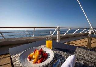 breakfast at sea onboard Azamara's Onward