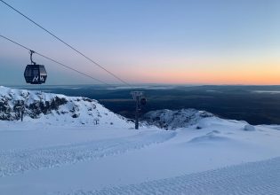 Whakapapa gondola experience at sunset