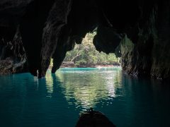 the entrance and exit of the Puerto Princesa Underground River