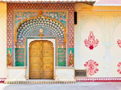 the lotus gate at City Palace, Jaipur