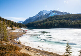 the Two Jack Lake in Banff National Park