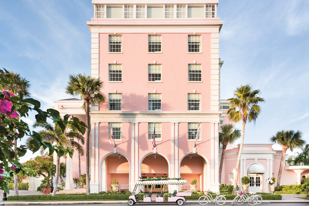 Exterior of The Colony Hotel in Palm Beach