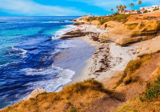 La Jolla coastline in San Diego, California
