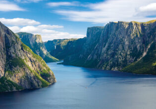 the Western Brook Pond in Gros Morne National Park