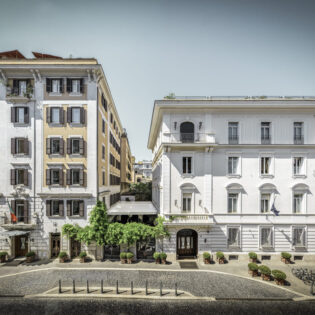 Exterior of Hotel Locarno in Rome Italy