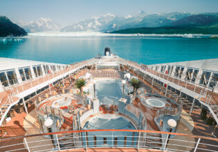 The MSC Poesia Deck offers a blend of elegance and relaxation, featuring spacious sun decks, sparkling pools, and panoramic ocean views.