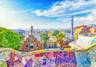 the Park Guell in Barcelona