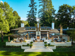 the exterior of Huka Lodge, New Zealand