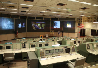NASA’s historic mission control room in Houston, USA.