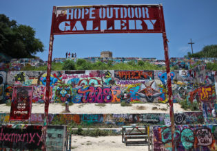 Hope Outdoor Gallery in Austin, Texas, USA.