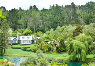Alan Pye Cottage at Huka Lodge, New Zealand.
