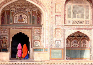 The magnificent Amber Fort, near Jaipur.