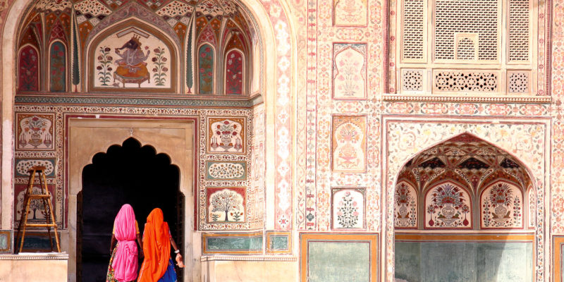 The magnificent Amber Fort, near Jaipur.