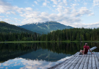 Lost Lake during Whistler's summer.