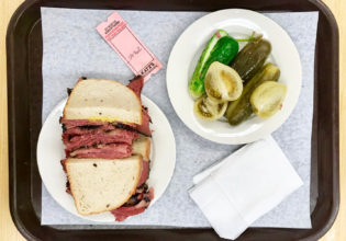 Pastrami on Rye from Katz's Deli, New York City.