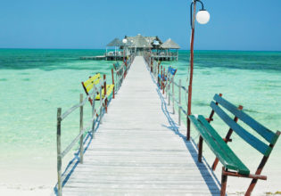 Stunning Caribbean waters off Cuba.