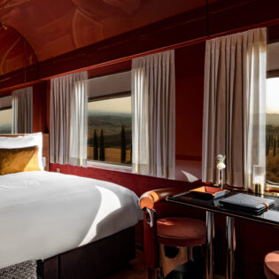 a cabin with a view at La Dolce Vita Orient Express Whispers at Midnight