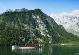 Lake Königssee in Salzburg, Austria.