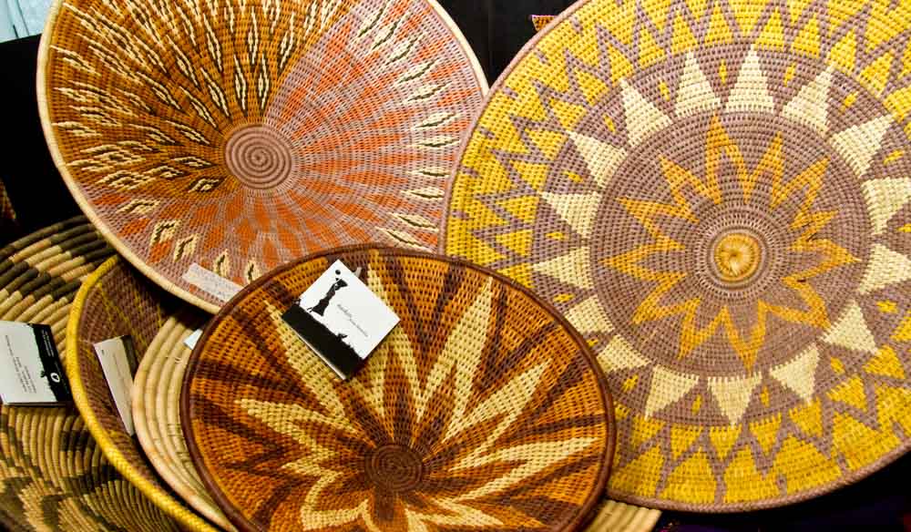 shopping woven baskets Namibia