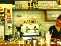 One of Vienna's many modern coffee houses.