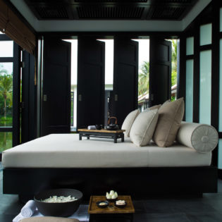 The spa, fitness and relaxation pavilion at The Nam Hai resort in Hoi An, Vietnam