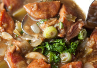 The New Orleans specialty, gumbo.