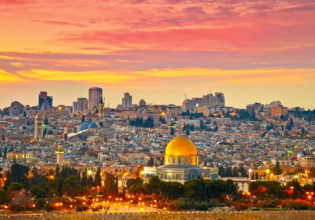 Jerusalem's Old City skyline, Israel.