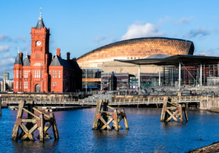 Cardiff’s beautiful Mermaid Quay.