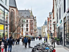The charming historical centre of Leipzig, Germany.