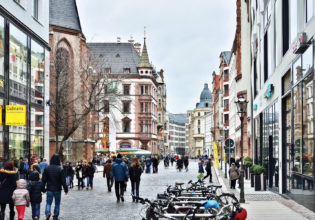 The charming historical centre of Leipzig, Germany.