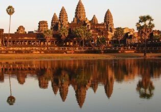 Siem Reap at sunset, cambodia