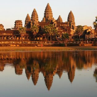 Siem Reap at sunset, cambodia