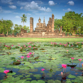 Sukhothai Historical Park in Thailand.
