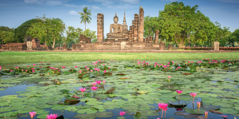 Sukhothai Historical Park in Thailand.